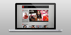 Website on Laptop