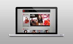 Website on Laptop