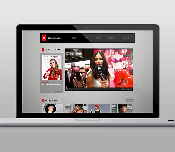 Website on Laptop