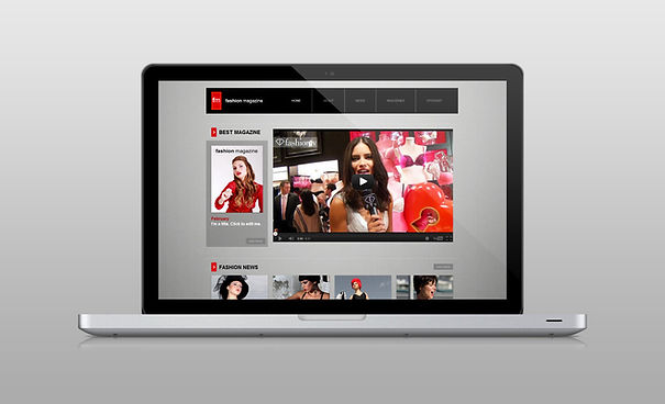Website on Laptop