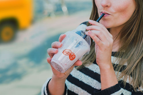 Girl Drinking Smoothie