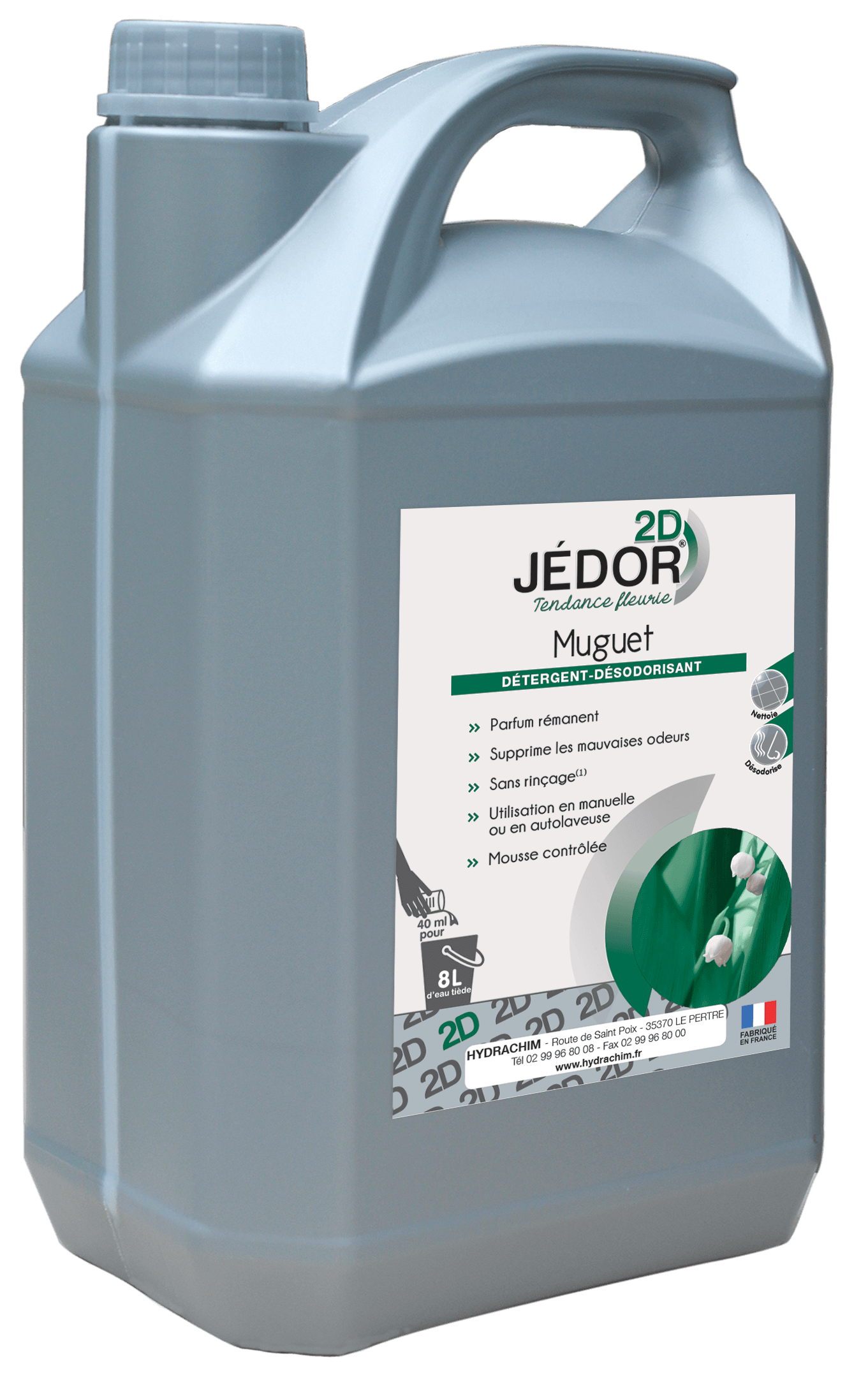 Détergent surodorant MUGUET 2D – 5 L