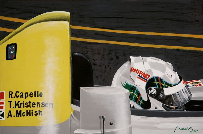 A. McNish dans l'Audi de 2006 au Mans