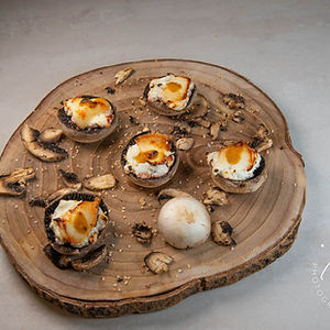 Champignons gratinés