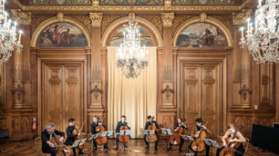 Un octuor de violoncelles au Gala des Centraliens 2018
