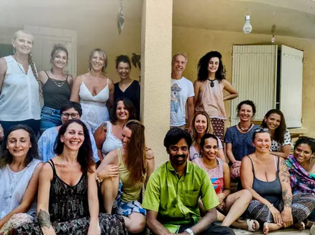 Photo de groupe , formation Marmathérapie avec Dr Sankar