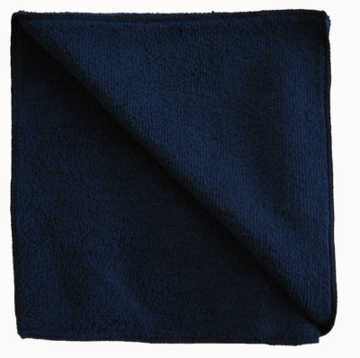 Lavette microfibre black 40x40