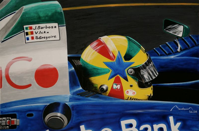 J.Barboza dans la Pescarolo Rollcentre au Mans 2008.
