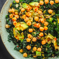 Roasted chickpea salad