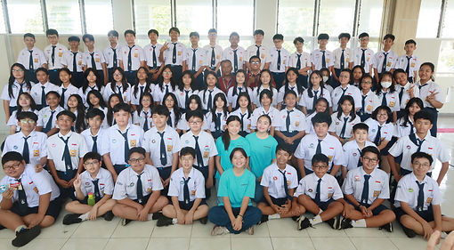 Group picture with SMP Kanisius Kudus