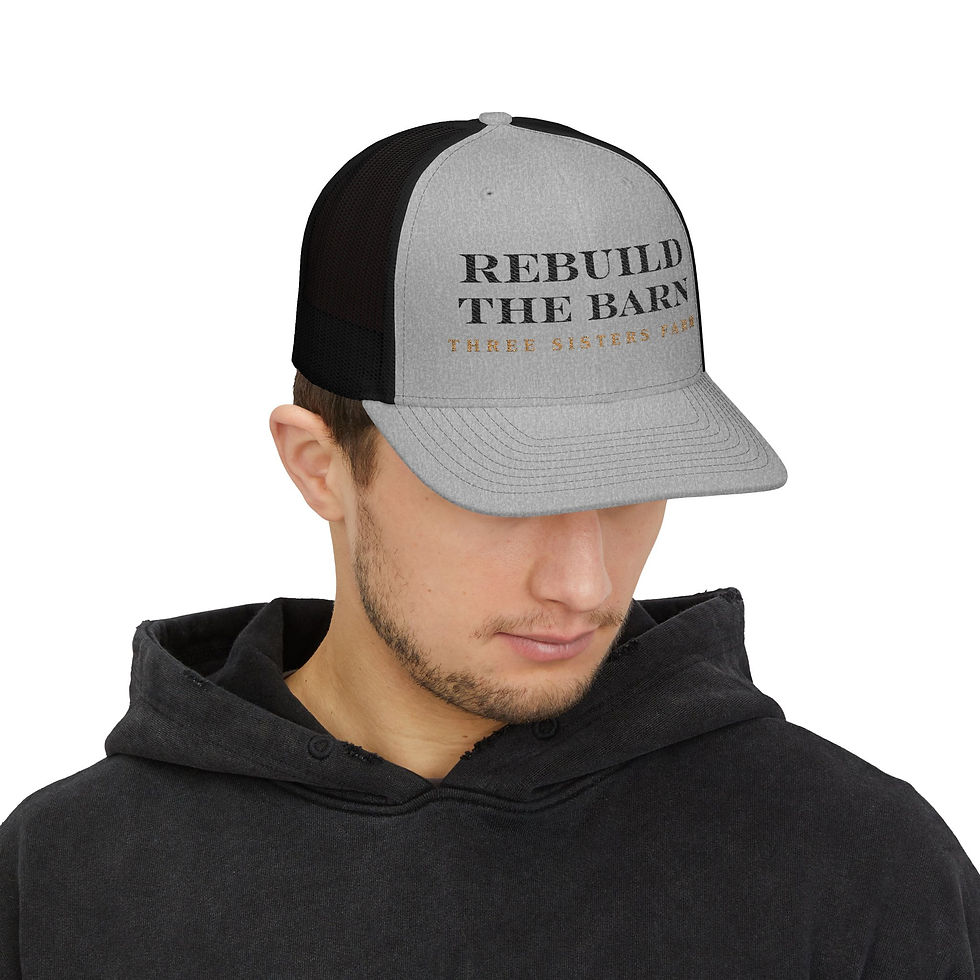 Thumbnail: Rebuild The Barn Embroidered Trucker Cap