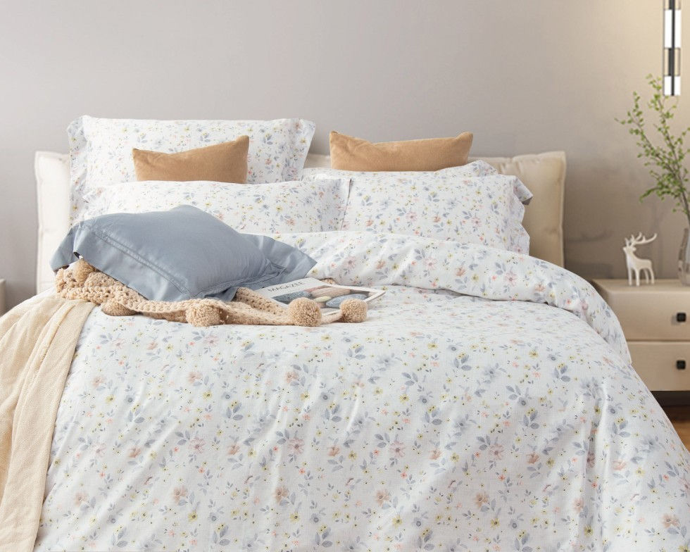 繁花世界Floral Wonderland床包兩用被四件組大特寫照