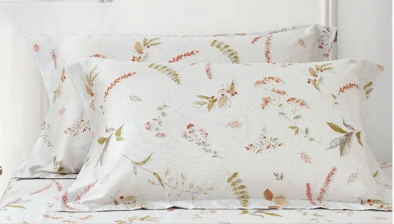 晨曦葉語Morning Whisper床包兩用被四件組枕頭特寫照片