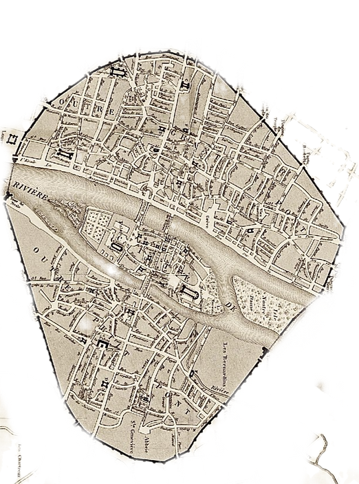 Plan de Paris de 1280-1300