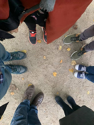 Photo traditionnelle de fin de visite