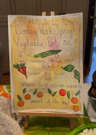 H.C.S.L. Cooking With Spring Vegetables: Part One menu