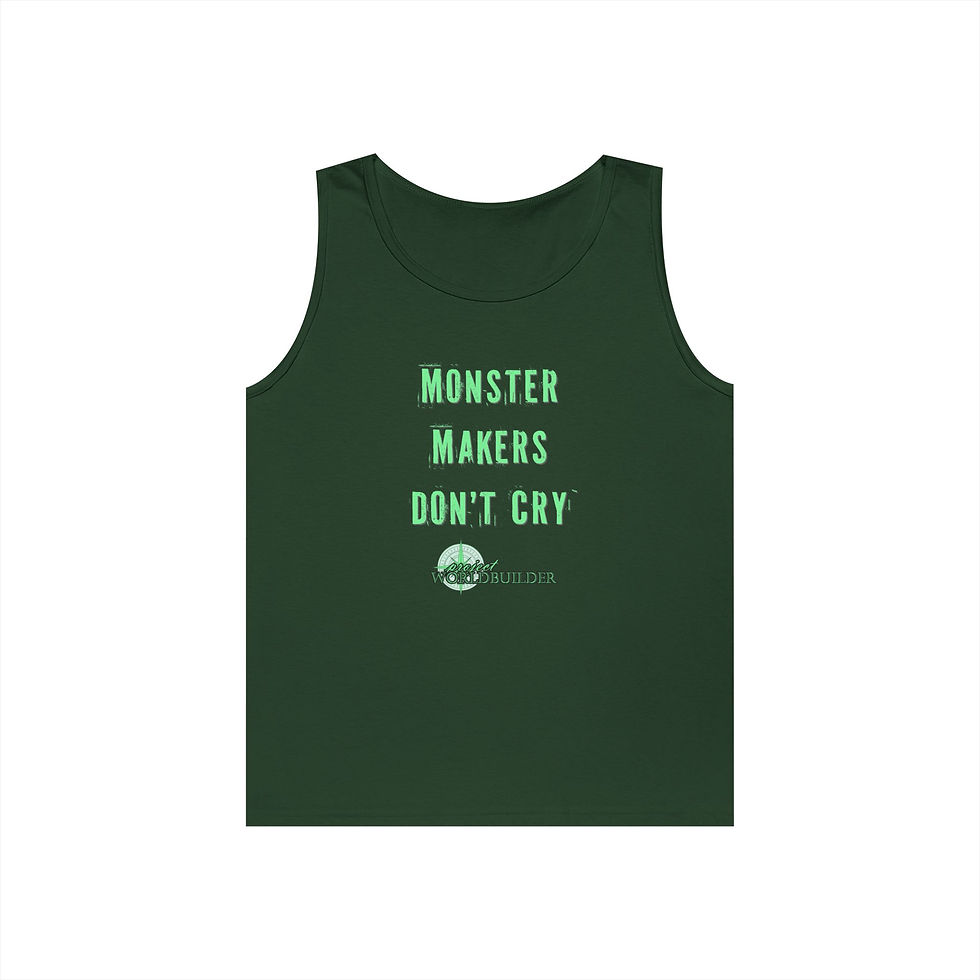 Thumbnail: Monster Makers Don't Cry Unisex Heavy Cotton Tank Top