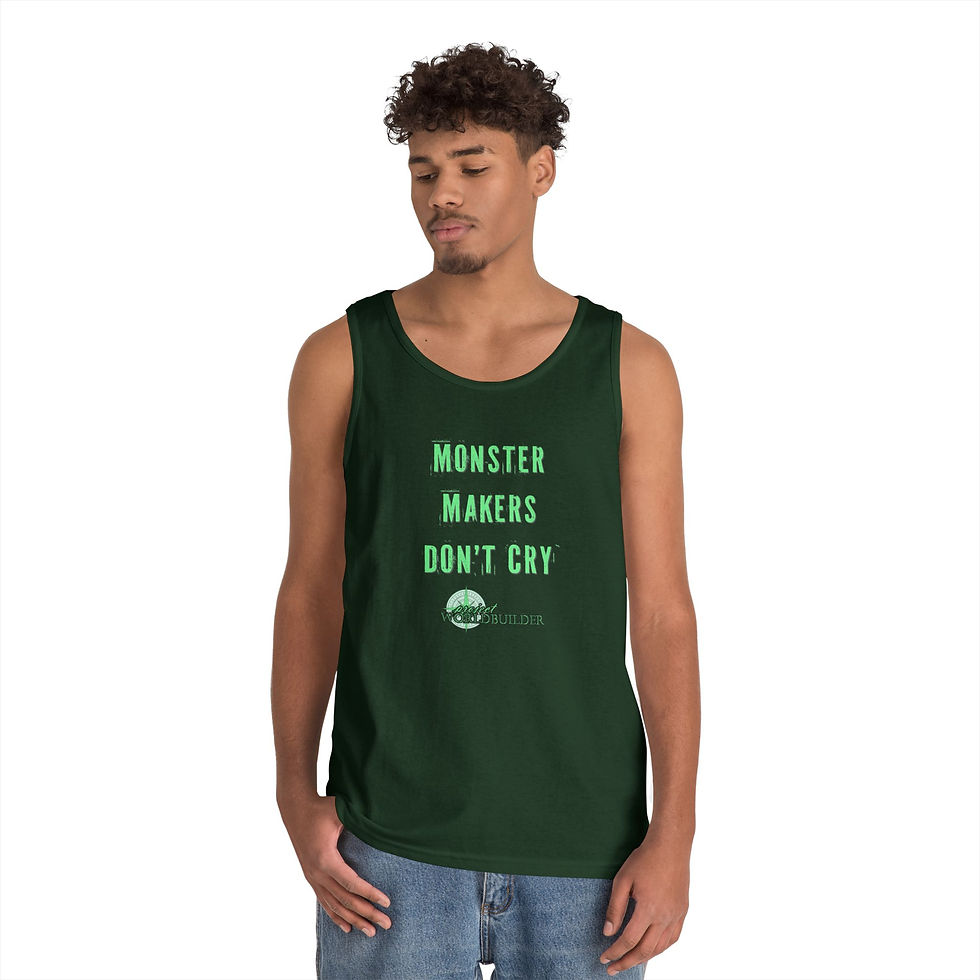 Thumbnail: Monster Makers Don't Cry Unisex Heavy Cotton Tank Top