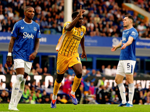 Brighton faz 3 x 0 sobre o Everton fora de casa