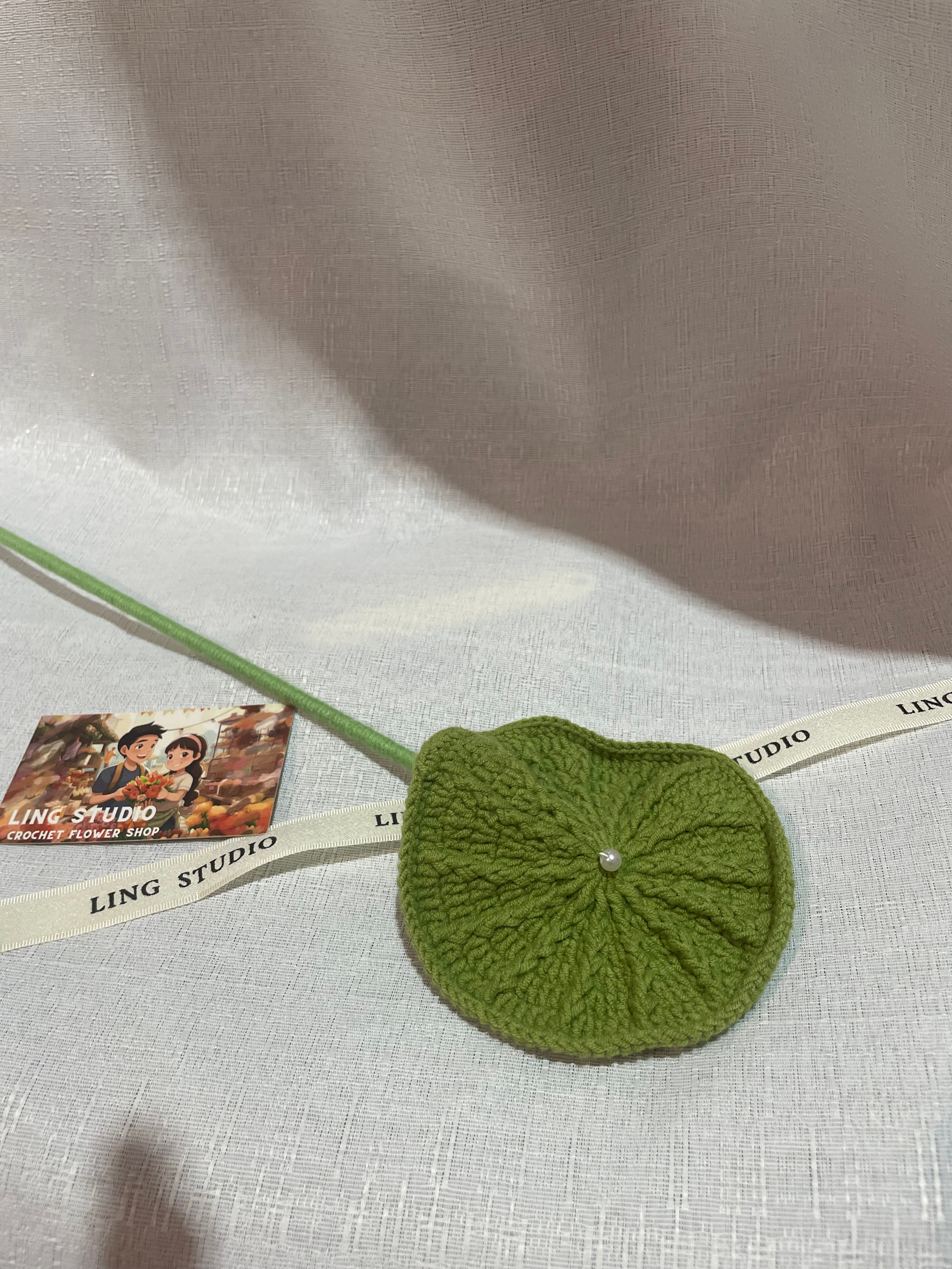 Crochet Lotus Leaf Decoration