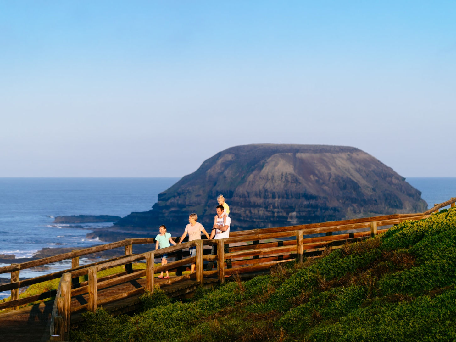 wildlife nature experience people step on the bridge