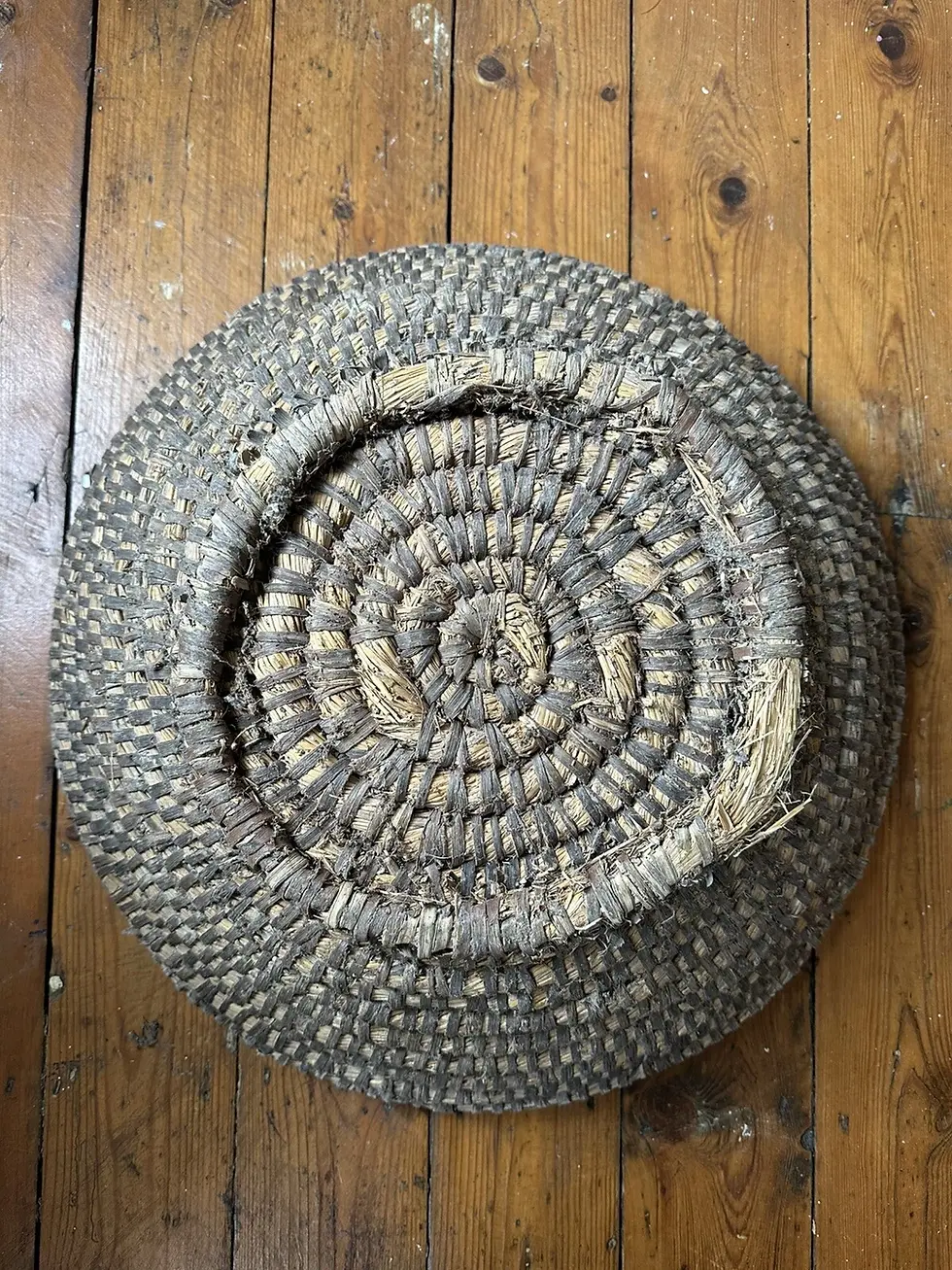 Thumbnail: Antique Extra Large French Heavy Duty Primitive Rye Bowl
