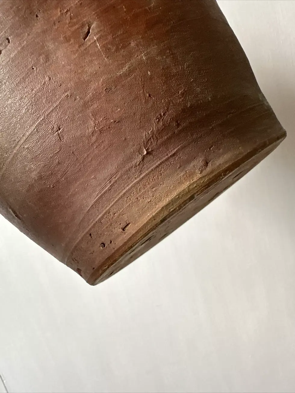 Thumbnail: Antique French Medium Earthenware Terracotta Confit Pot
