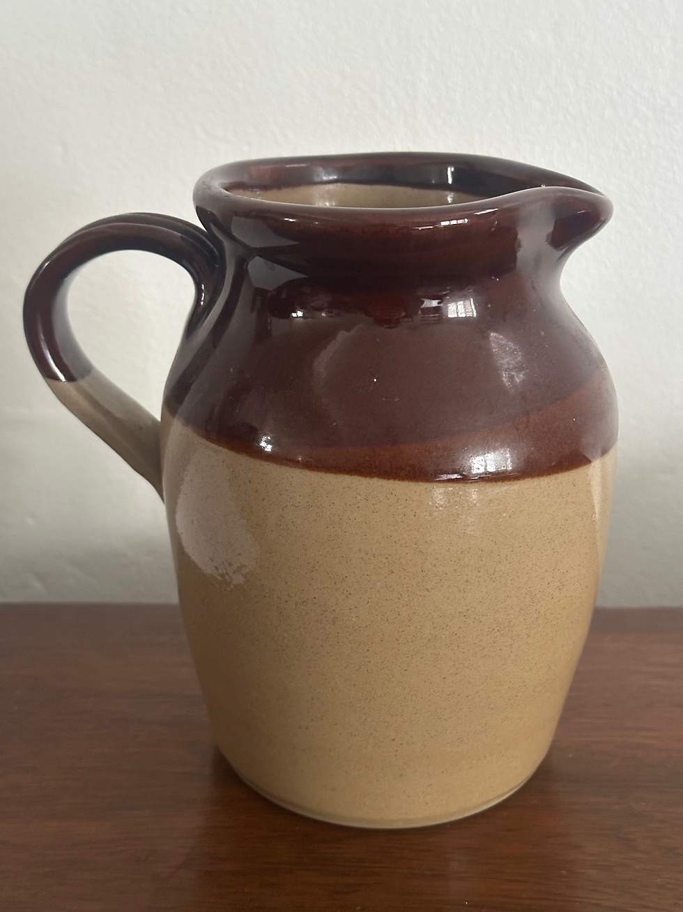 Thumbnail: Vintage Medium Pearsons Chesterfield Brown Glazed Stoneware Jug