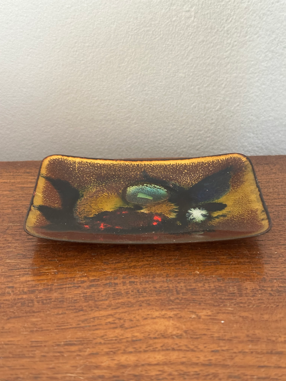 Thumbnail: Mid-Century Italian Multicoloured Enamel Tray | In the Style of Studio Laurana
