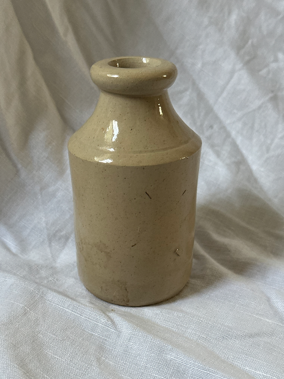 Thumbnail: Victorian Antique Stiff, Lambeth Stoneware Ink Bottle - H12cm