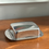 Thumbnail: Mid-Century Minimalist Stainless Steel Lidded Butter Dish