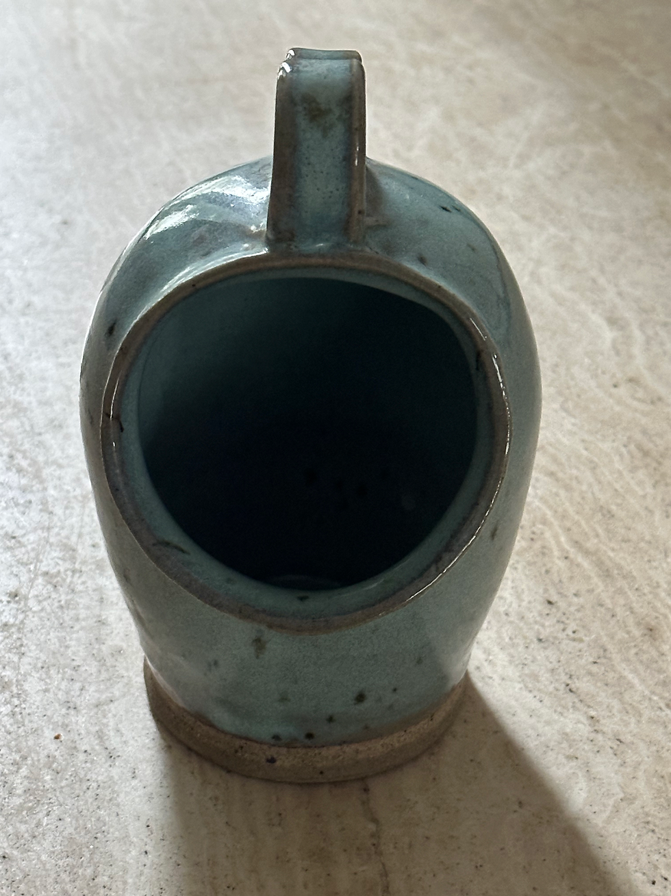 Thumbnail: Vintage Mid-Century English Studio Pottery/Stoneware Salt Pig
