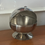 Thumbnail: Mid-Century Minimalist Globe Stainless Steel Lidded Ashtray