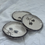 Thumbnail: Set of 3 Vintage Hand Crafted Shigaraki Japanese Pottery Wabi-Sabi Pinch Plates