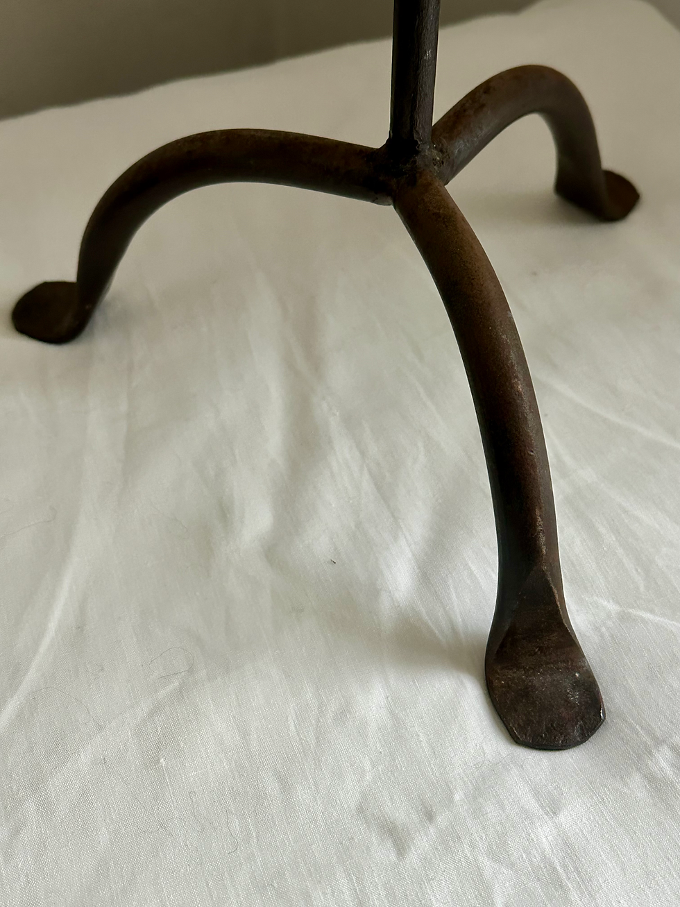 Thumbnail: XL Brutalist 7-Prong Wrought Iron Candle Holder