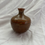 Thumbnail: Vintage Mid-Century Japanese Stamped Handmade Brown Ceramic Bud Vase