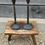 Thumbnail: Antique Matching Pair of French Heavy Wrought Iron Black Candle Holders