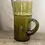 Thumbnail: Hand Blown/Handmade Moroccan Beldi Khaki Green Water Glass Jug/Vase