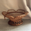Thumbnail: Vintage French Wicker Scalloped Pedestal Fruit Bowl