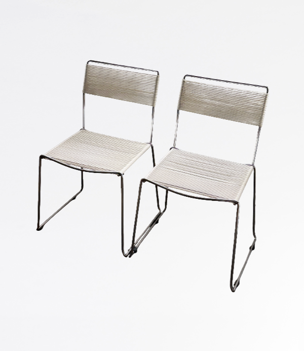 Pair of Italian Spaghetti Chairs by Giandomenico Belotti for Alias, 1980s