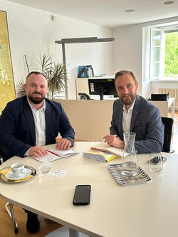 Arbeitstreffen mit den Stadtrat der Stadt Wels und Vorsitzenden des Wirtschaftsausschuss H