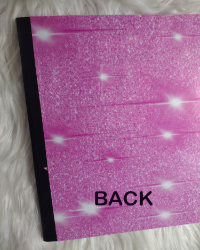 pink star glitter background