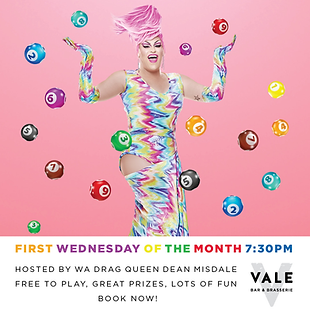 Balls Up Bingo The Vale Drag Queen Perth