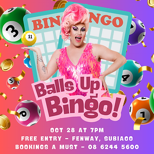 Balls Up Bingo Drag Queen Perth Subiaco