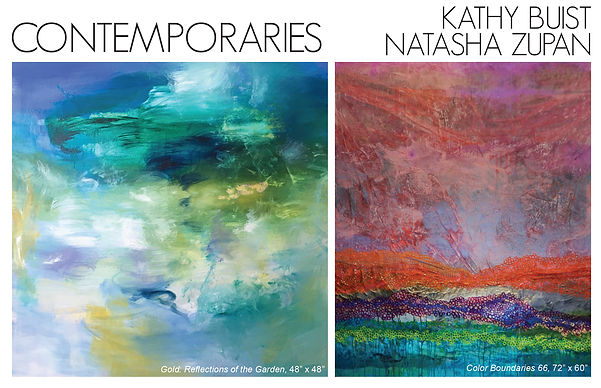 Contemporaries: Kathy Buist & Natasha Zupan at Galerie d'Orsay