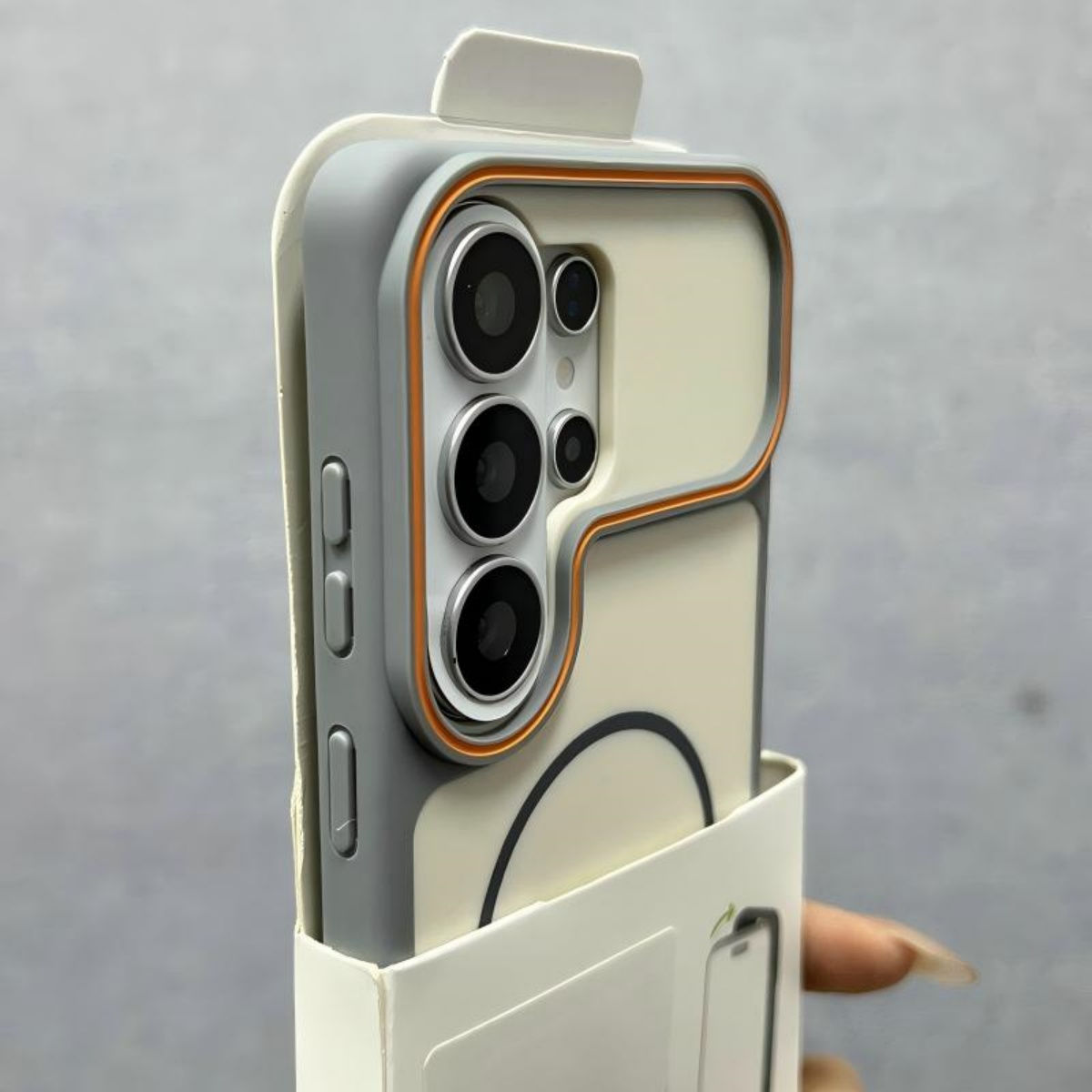 Bumper de Silicone Fosco Premium Compatível com MagSafe, Capa para Samsung