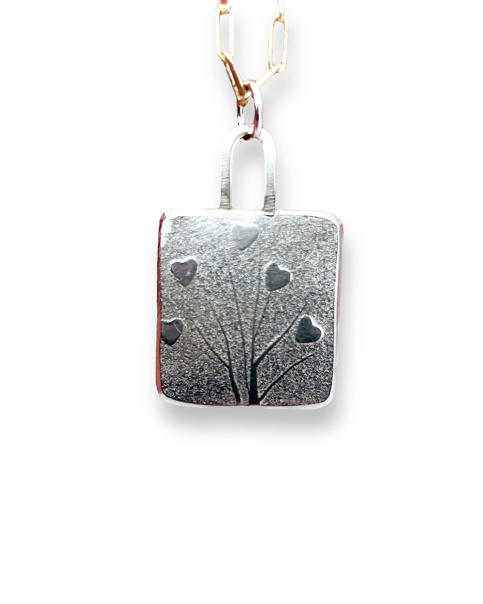 Thumbnail:  Love Tree Square Pendant
