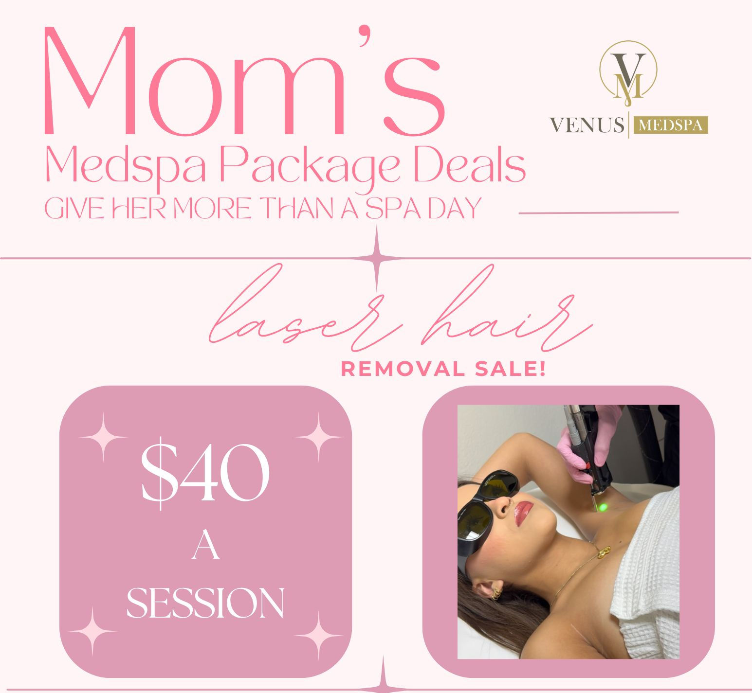 $40 ANY AREA Laser Hair Removal Special