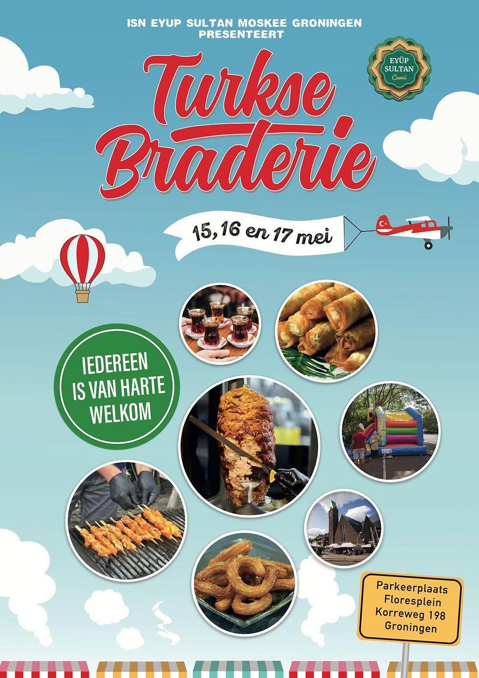 Turkse braderie op 15, 16 en 17 mei op parkeerplaats Floresplein!