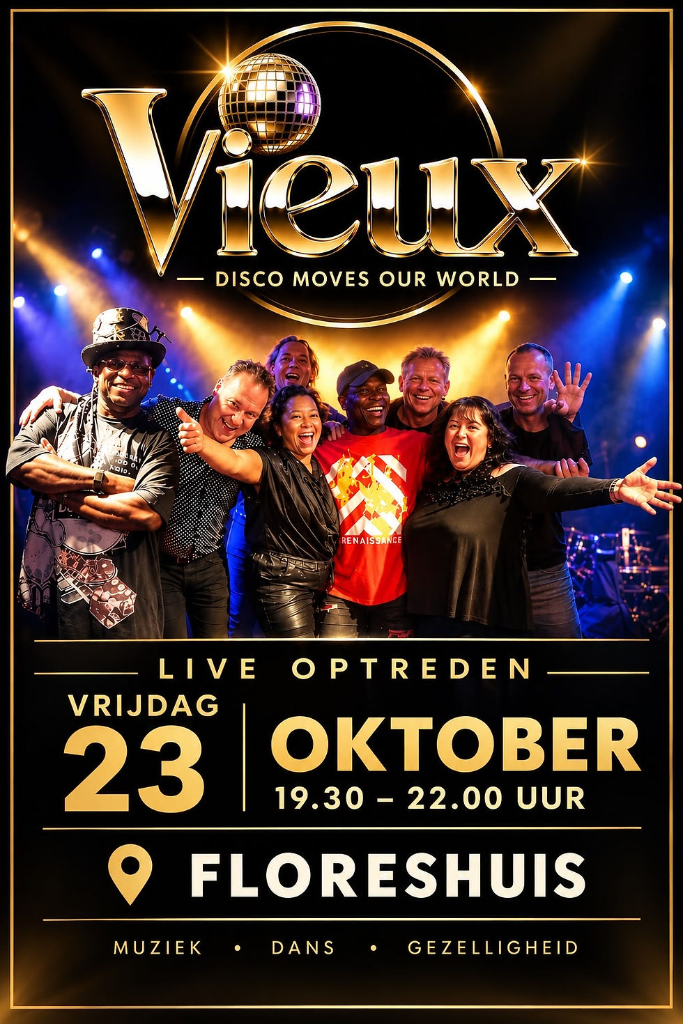 Live optreden van Vieux op vrijdagavond 23 oktober a.s. in het Floreshuis!